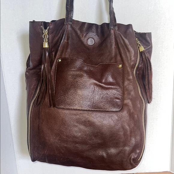 ☀️SALE☀️Vintage Pebbled Leather Tote Bag - Picture 2 of 13